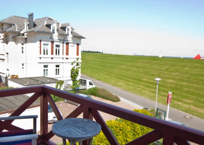 Villa Caldera Cuxhaven Doppelzimmer Seeblick Balkon
