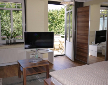 Hotel Hus Kiek in de See Cuxhaven Room overlooking the garden