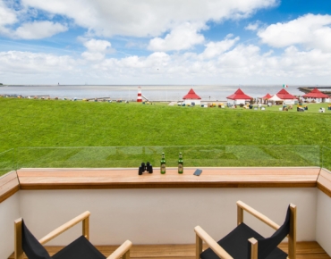Seaview Appartment Austernbank Cuxhaven Sea view to the max